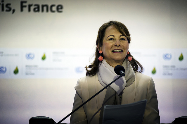 Ségolène Royal lors de la COP 21 à Paris