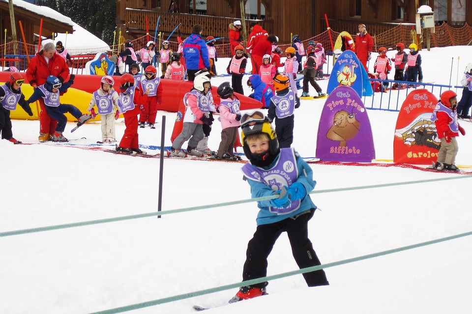 Chamonix ski enfant