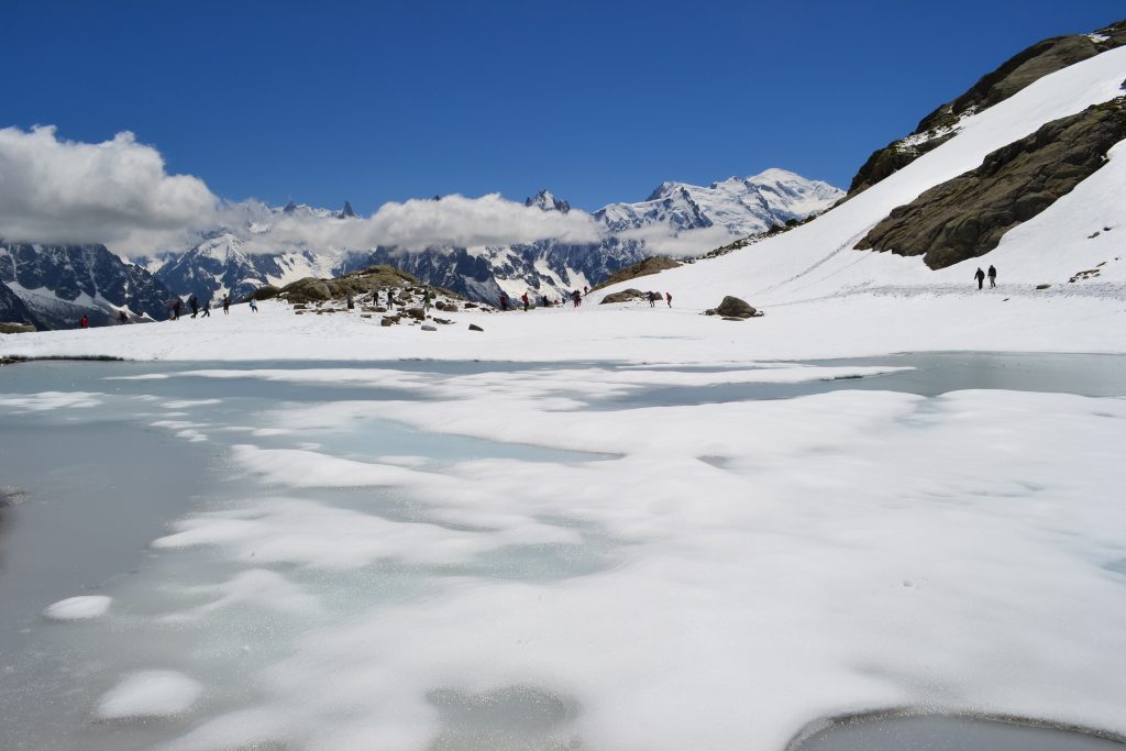 Lac Blanc enneigé à Chamonix
