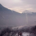 Pollution en vallée de l'Arve au pied du Mont Blanc