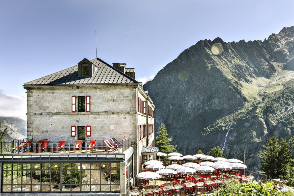 Terrasse extérieure Restaurant Montenvers